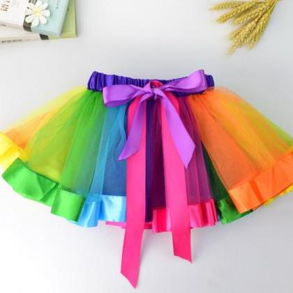 1pcs Tutu Skirt Girls Fancy Colorful Party Skirts..