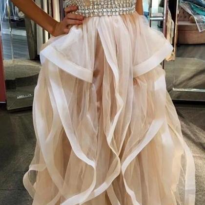 2017 Sexy Prom Dress,champagne Prom Dress,ball..