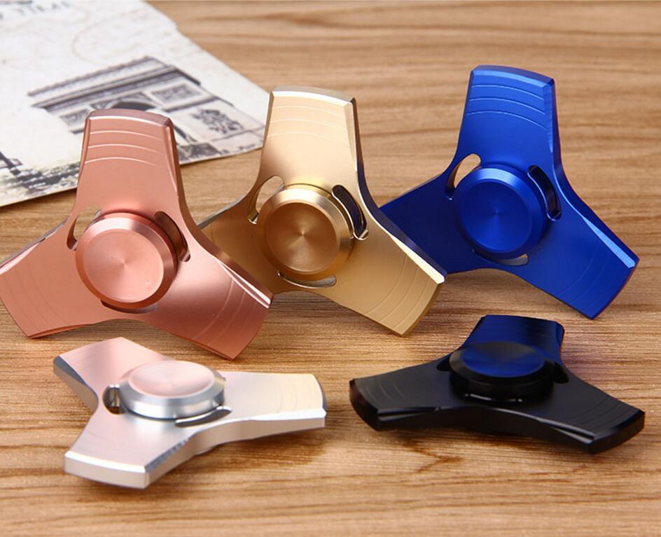 Hand Spinner Aluminum Material Hand Spinner Metal Focus Toys Anti Stress Spinner Hand W/ Stain Steel Spinner Bearing