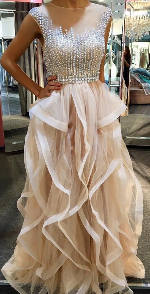 2017 Sexy Prom Dress,champagne Prom Dress,ball Gown Prom Dresses,sexy Dress,charming Prom Dress,formal Dress,prom Gown For Teens